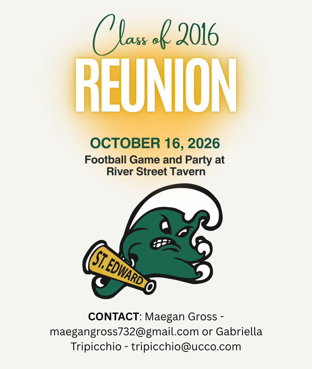 Class of 2016 reunion