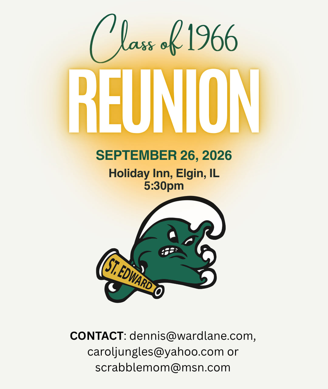 Class of 1966 Reunion information